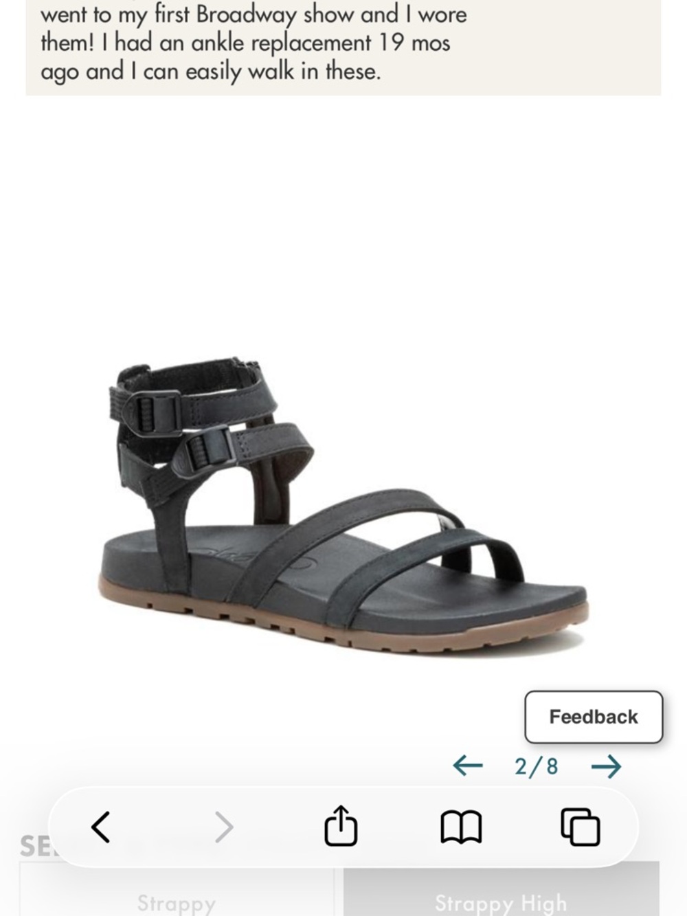 Chaco Women's Lowdown Strappy High Sandal